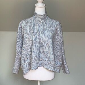 Elena Wang Boxy Cropped Turtleneck Sweater